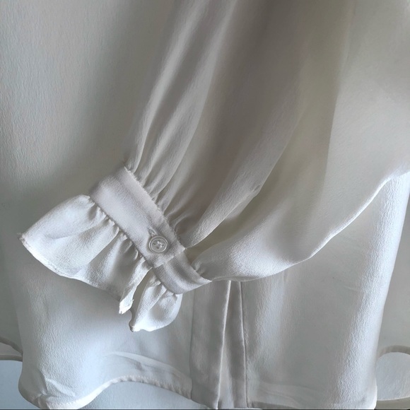 Sandro silk shirt with ruffle collar - Picture 7 of 9